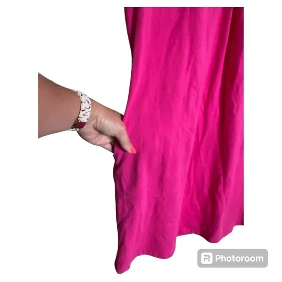 Tracy Negoshian pink and teal sheath dress size Large - Picture 4 of 7